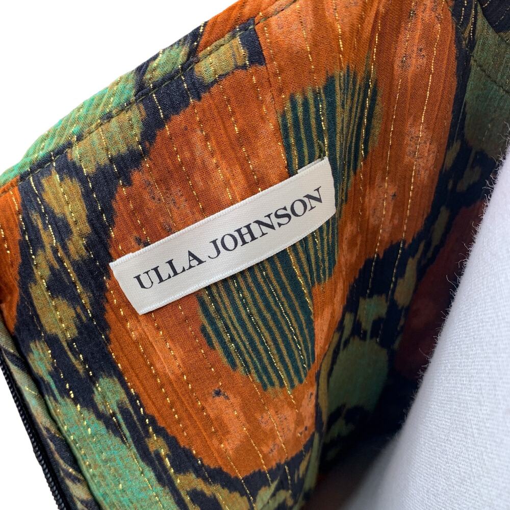 Ulla Johnson Naiya Dress Nocturne Ikat Metallic Stripe Ruffle Mini Size 6 - Picture 6 of 7
